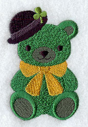 Irish Teddy Bear with Shamrock Derby