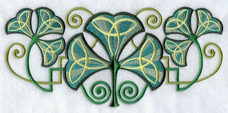 Art Deco Shamrock Trio