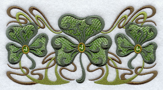 Art Nouveau Shamrock Trio