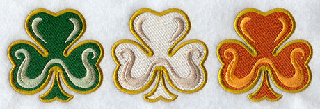 Irish Flag Shamrock Trio