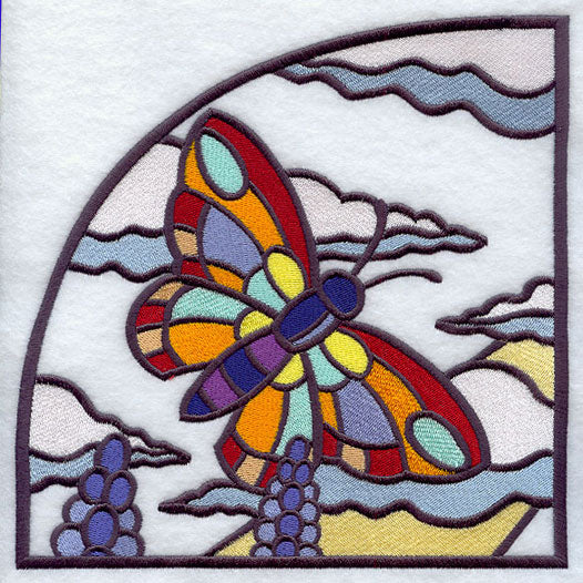 Stained Glass Spring - Top Left