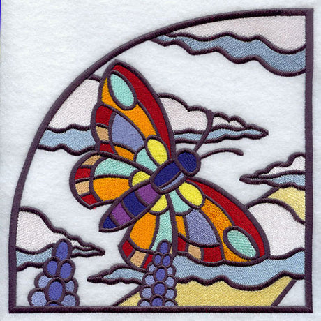 Stained Glass Spring - Top Left