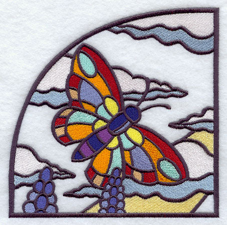Stained Glass Spring - Top Left