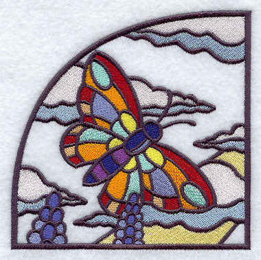 Stained Glass Spring - Top Left