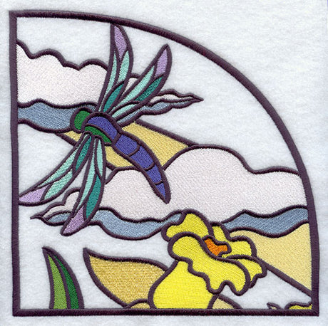 Stained Glass Spring - Top Right