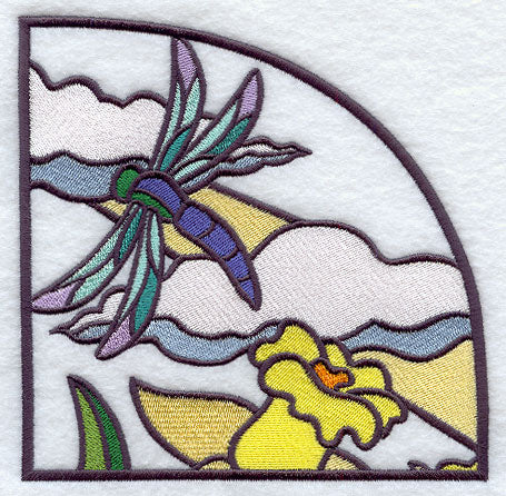 Stained Glass Spring - Top Right