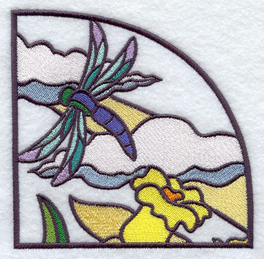Stained Glass Spring - Top Right