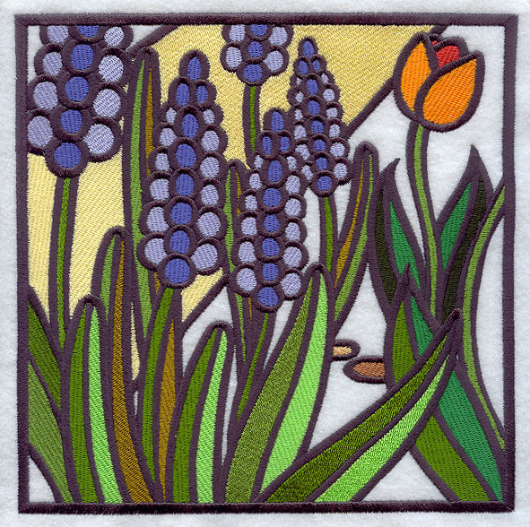 Stained Glass Spring - Middle Left