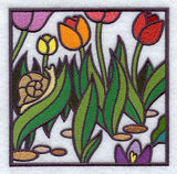 Stained Glass Spring - Middle Center