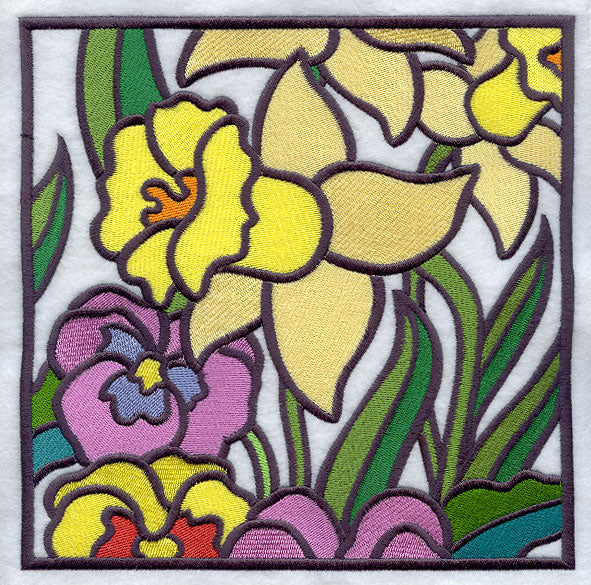 Stained Glass Spring - Middle Right