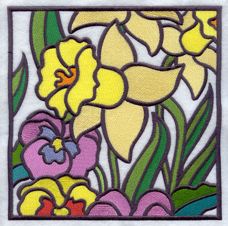 Stained Glass Spring - Middle Right