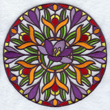 Stained Glass Crocus Medallion