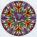 Stained Glass Crocus Medallion