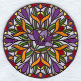 Stained Glass Crocus Medallion
