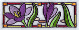 Stained Glass Crocus Border