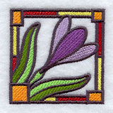Stained Glass Crocus Corner
