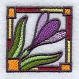 Stained Glass Crocus Corner