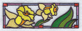Stained Glass Daffodil Border