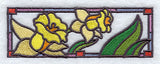 Stained Glass Daffodil Border
