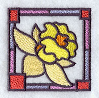 Stained Glass Daffodil Corner