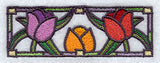 Stained Glass Tulip Border