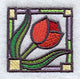 Stained Glass Tulip Corner
