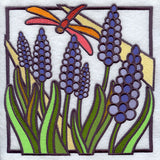 Stained Glass Hyacinth Square