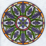 Stained Glass Hyacinth Medallion