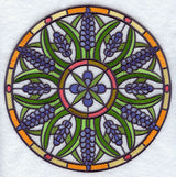 Stained Glass Hyacinth Medallion