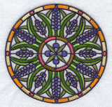 Stained Glass Hyacinth Medallion