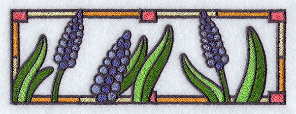 Stained Glass Hyacinth Border