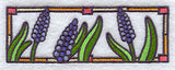 Stained Glass Hyacinth Border