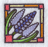 Stained Glass Hyacinth Corner