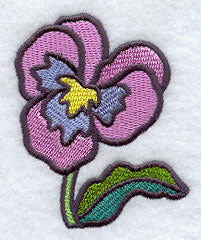 Stained Glass Pansies