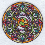 Stained Glass Turtle Medallion