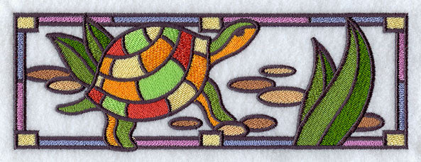 Stained Glass Turtle Border