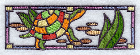 Stained Glass Turtle Border