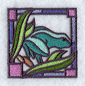 Stained Glass Frog Corner