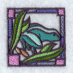 Stained Glass Frog Corner