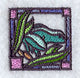 Stained Glass Frog Corner