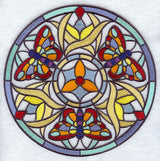 Stained Glass Butterfly Medallion