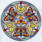 Stained Glass Butterfly Medallion