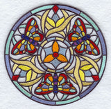 Stained Glass Butterfly Medallion