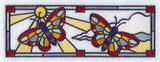 Stained Glass Butterfly Border