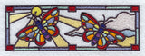 Stained Glass Butterfly Border