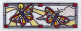 Stained Glass Butterfly Border