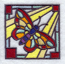 Stained Glass Butterfly Corner