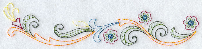 Sweet Dreams Hummingbird Border - Facing Left