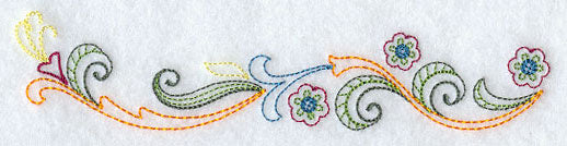 Sweet Dreams Hummingbird Border - Facing Left