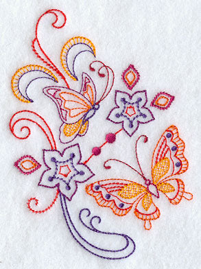 Sweet Dreams Butterflies Corner - Facing Right